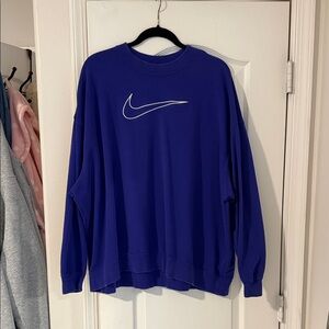 Nike Women's Sweatshirt in Vibrant Blue